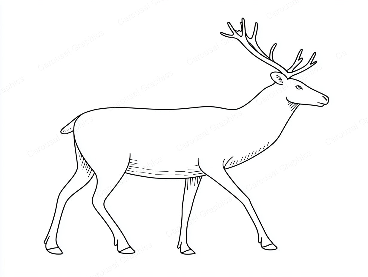 Reindeer Vector Graphic preview
