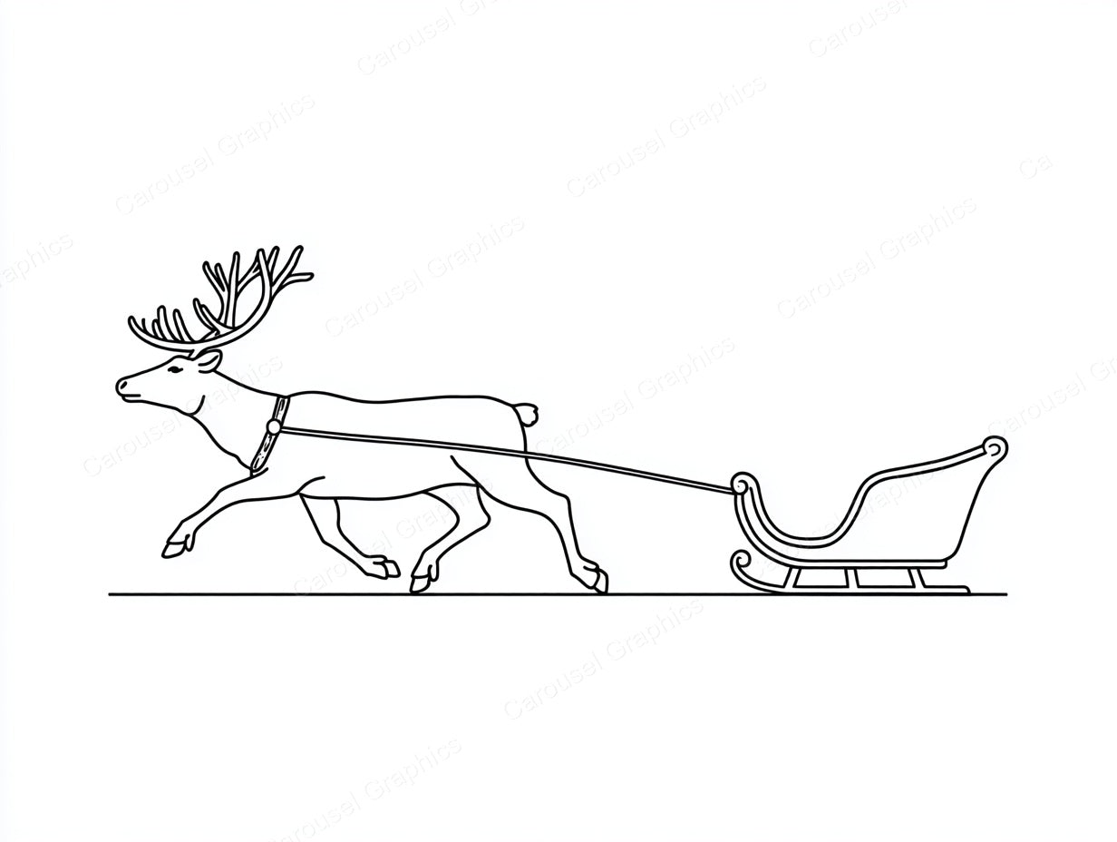 Reindeer Vector Graphic preview