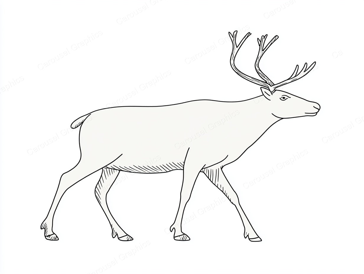 Reindeer Vector Graphic preview
