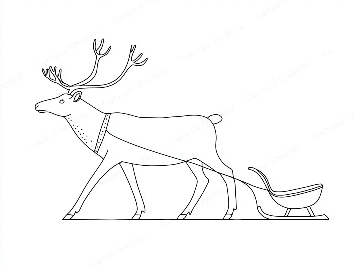 Reindeer Vector Graphic preview