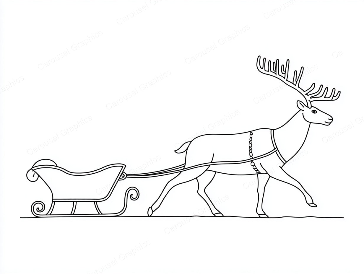 Reindeer Vector Graphic preview