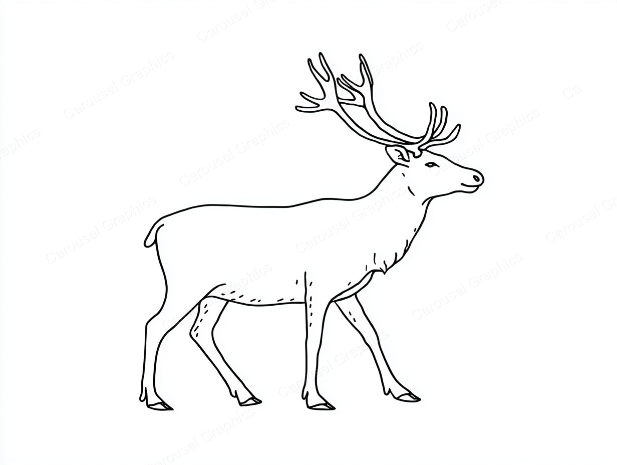 Reindeer Vector Graphic preview