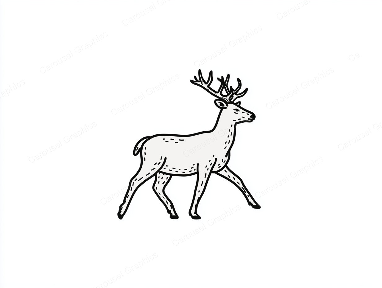 Reindeer Vector Graphic preview