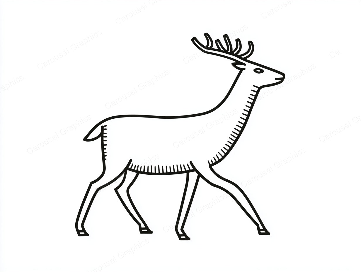 Reindeer Vector Graphic preview