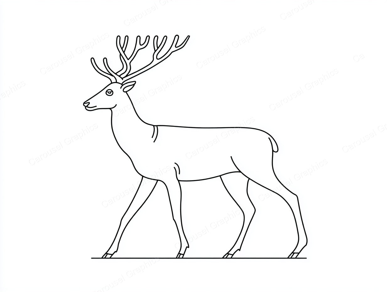 Reindeer Vector Graphic preview