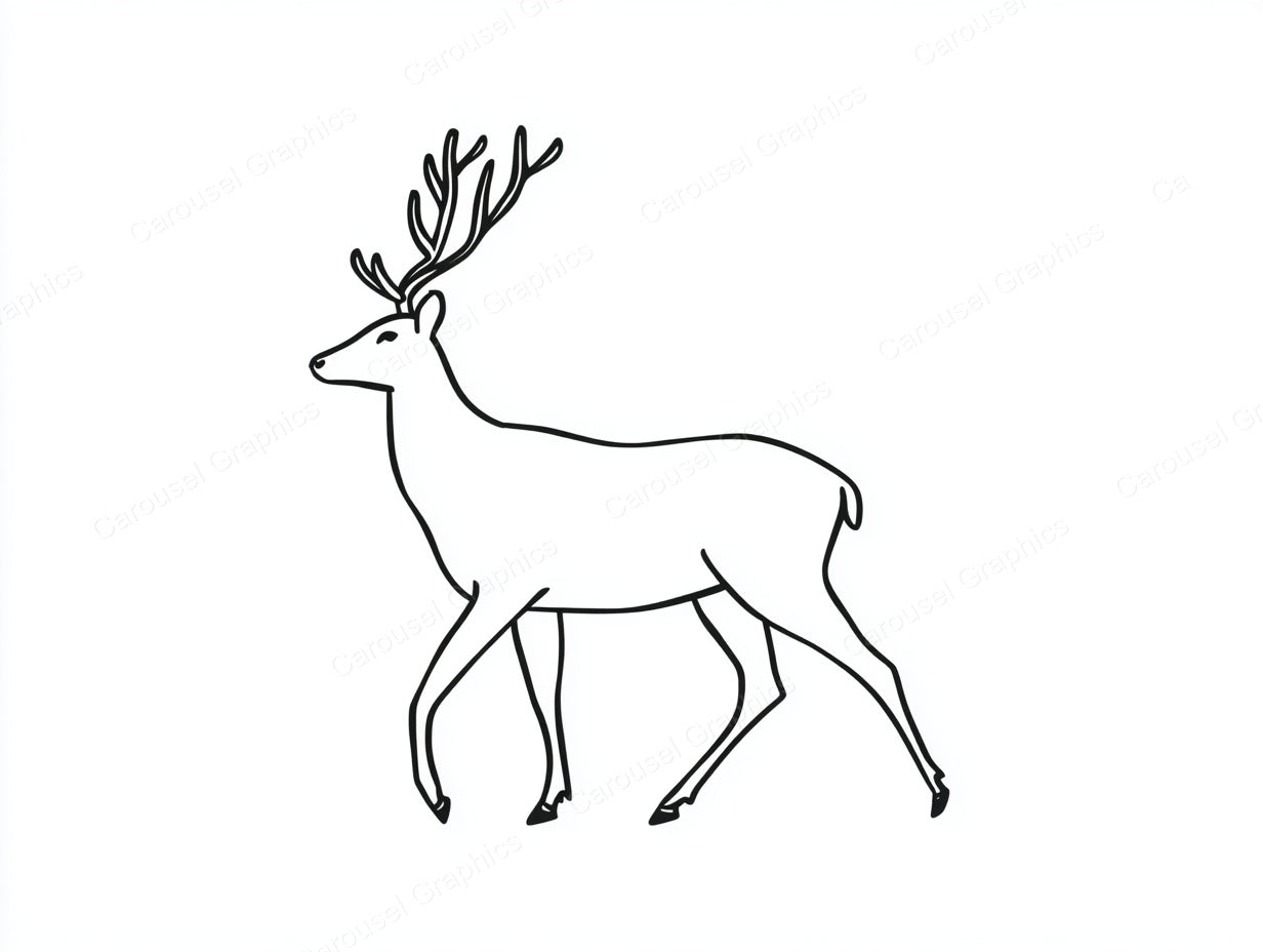 Reindeer Vector Graphic preview