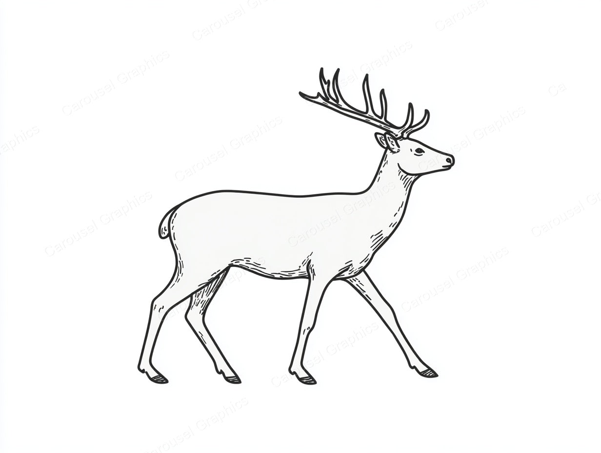 Reindeer Vector Graphic preview