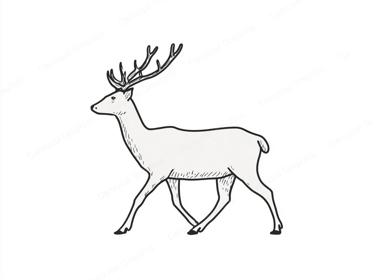 Reindeer Vector Graphic preview
