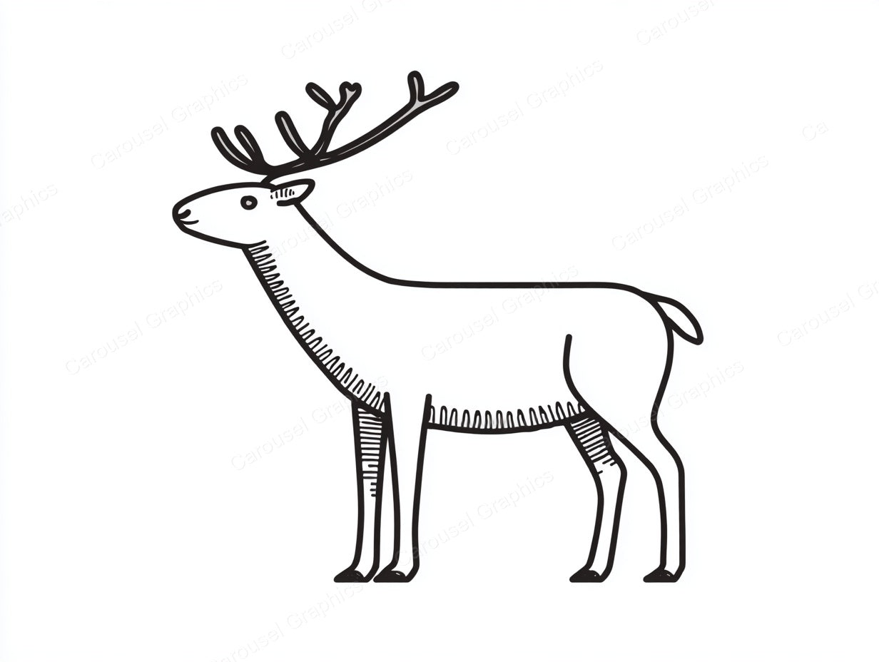 Reindeer Vector Graphic preview