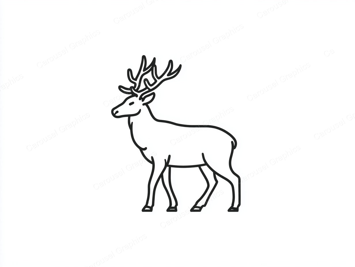 Reindeer Vector Graphic preview
