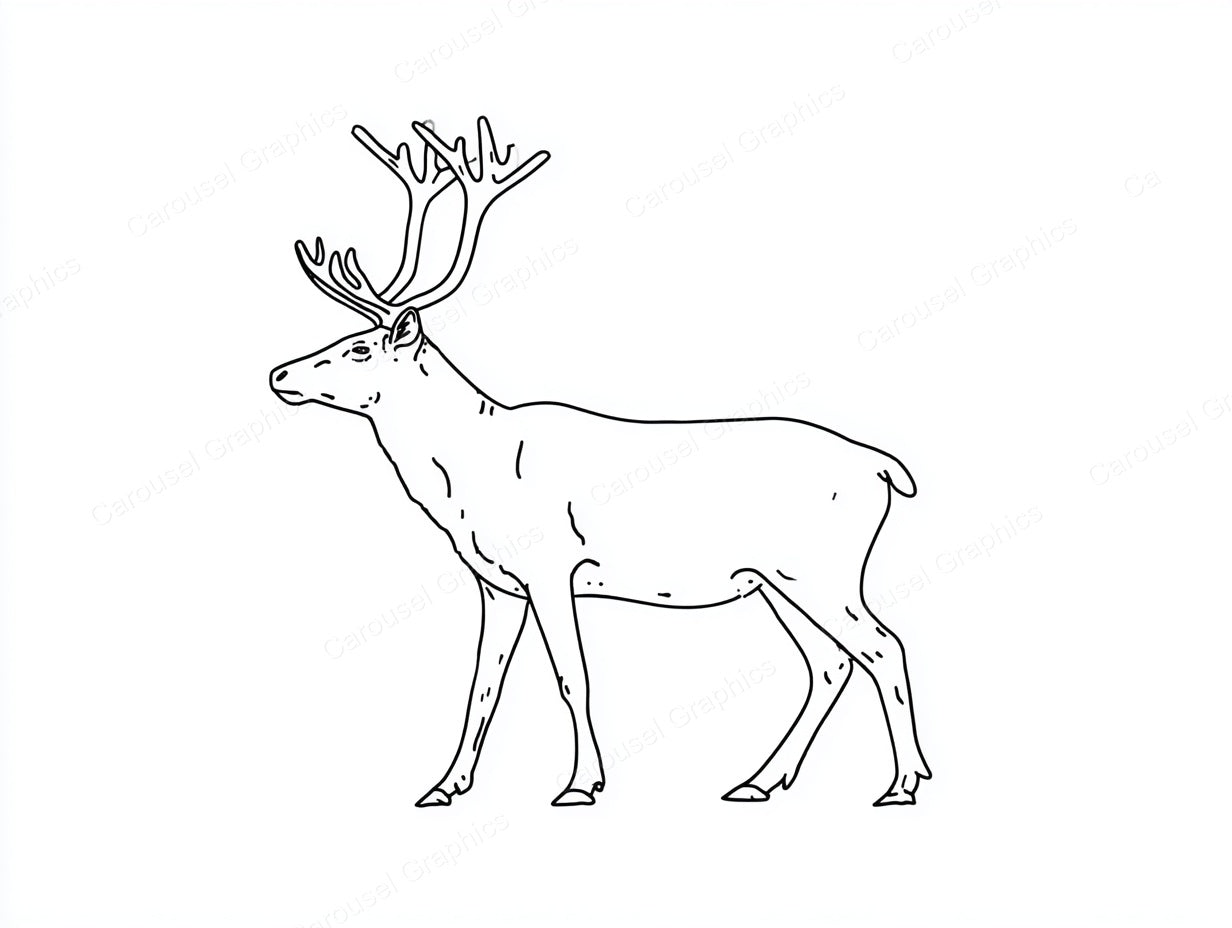 Reindeer Vector Graphic preview