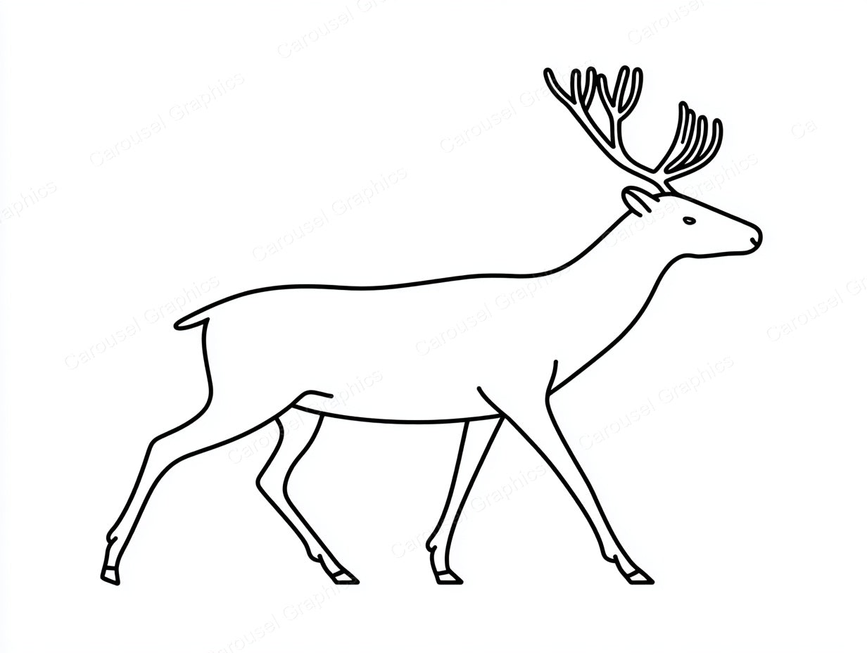 Reindeer Vector Graphic preview