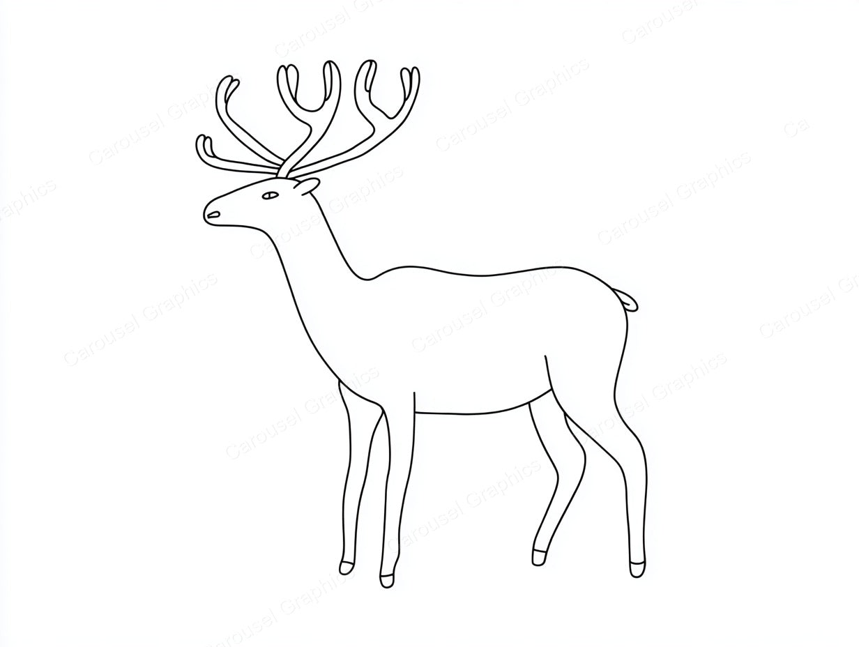 Reindeer Vector Graphic preview