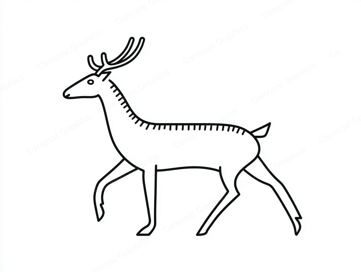 Reindeer Vector Graphic preview