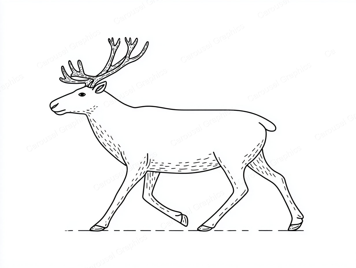 Reindeer Vector Graphic preview