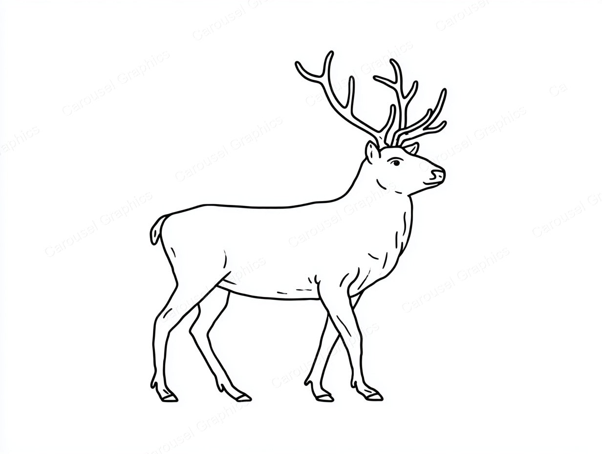 Reindeer Vector Graphic preview