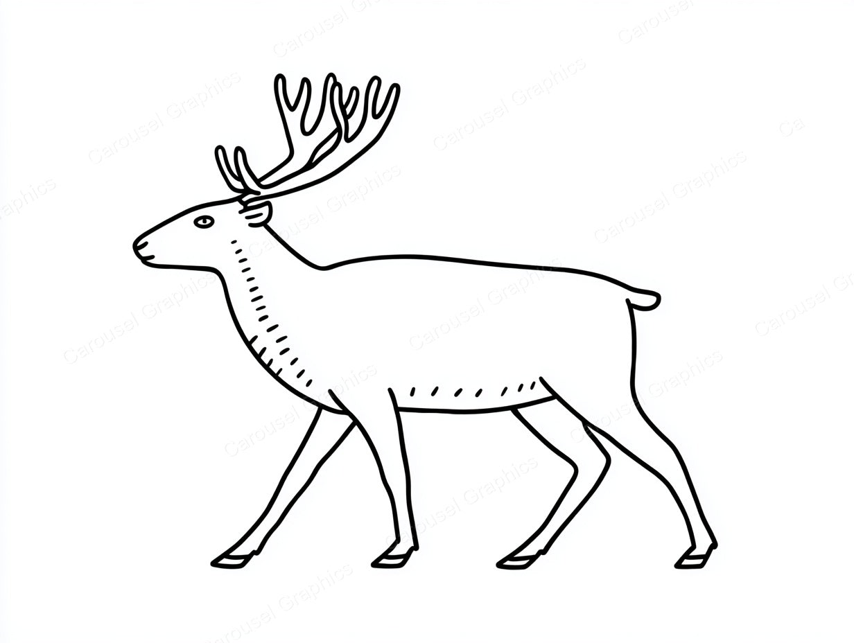Reindeer Vector Graphic preview