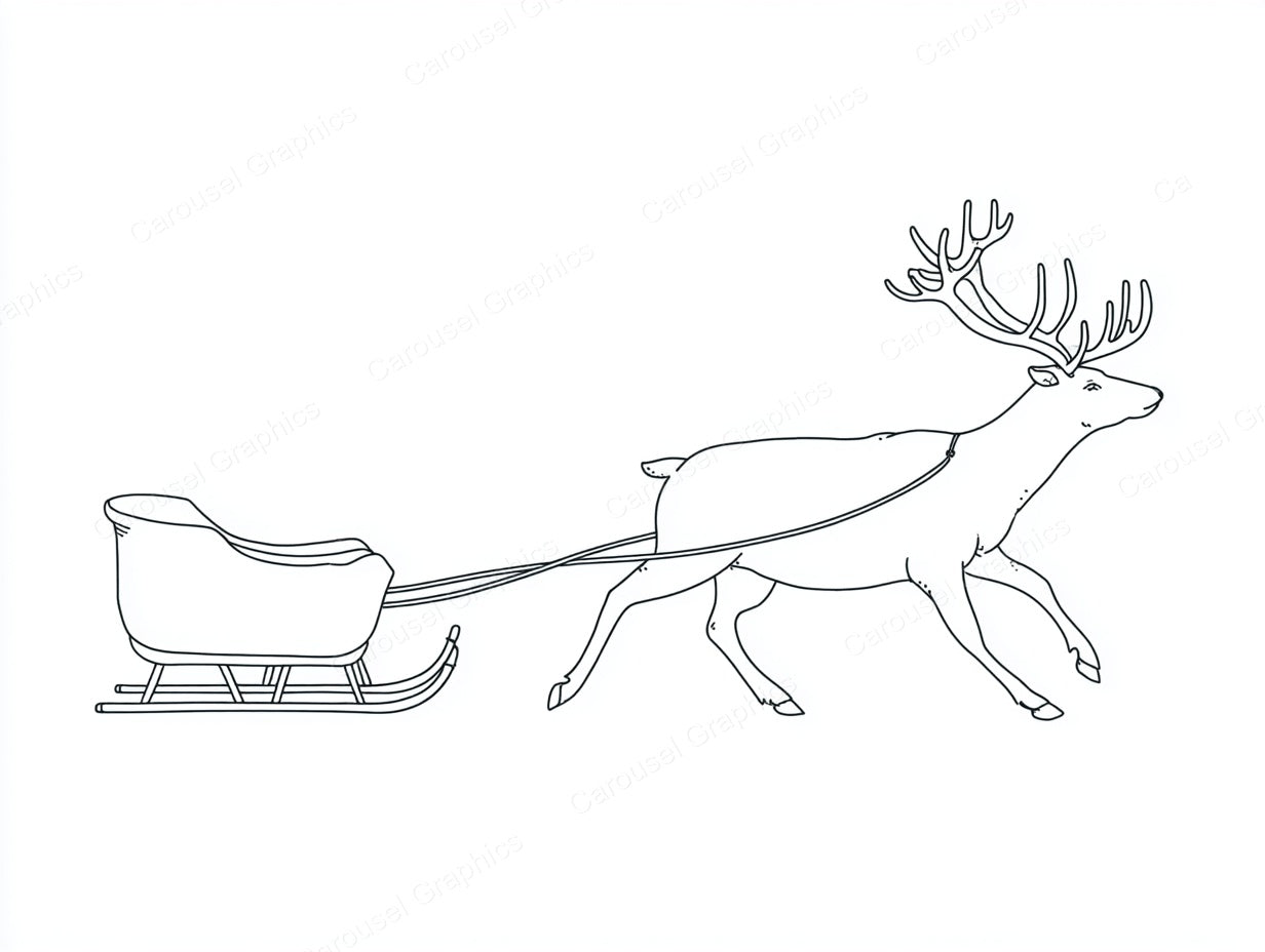 Reindeer Vector Graphic preview