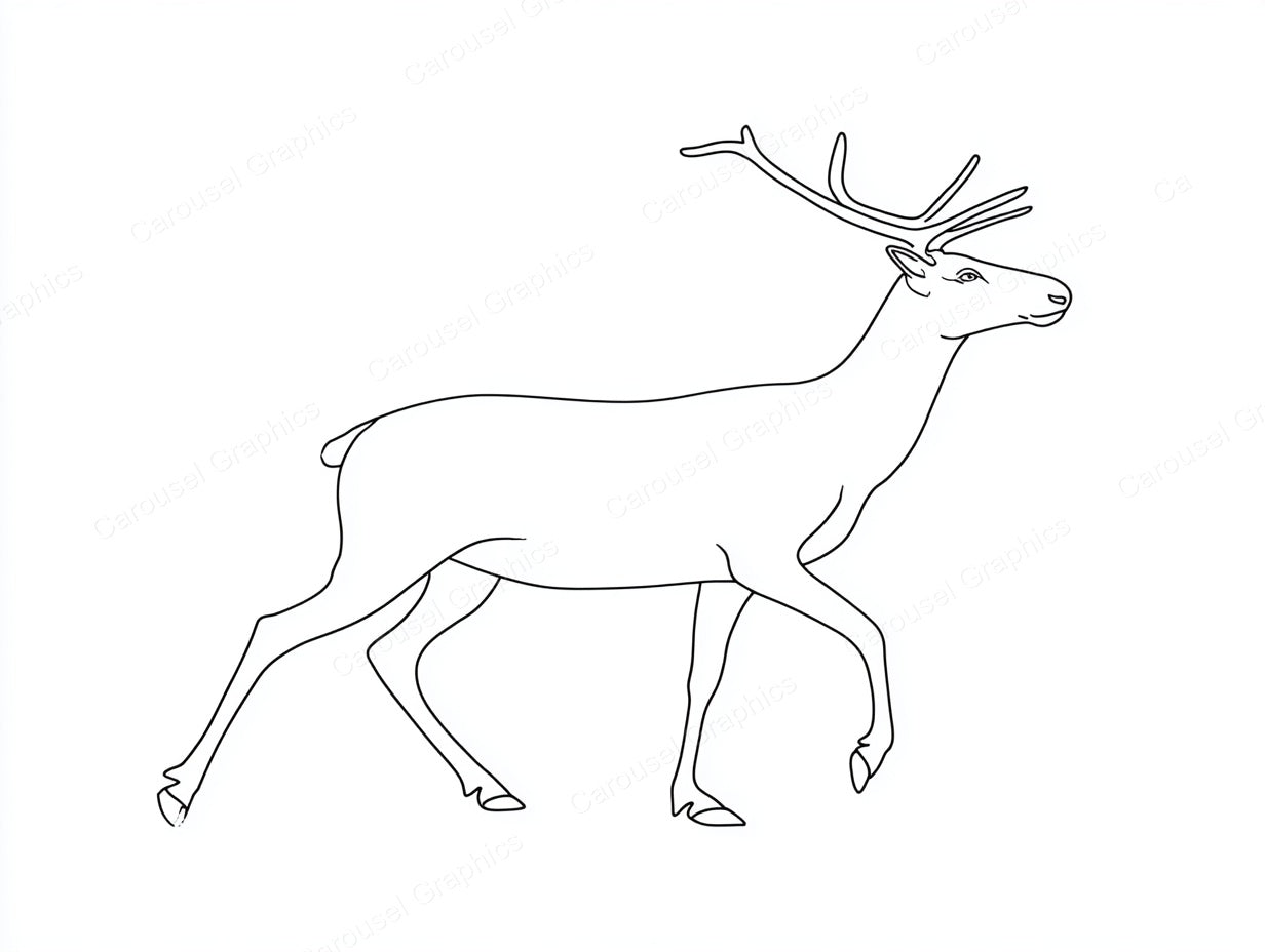 Reindeer Vector Graphic preview