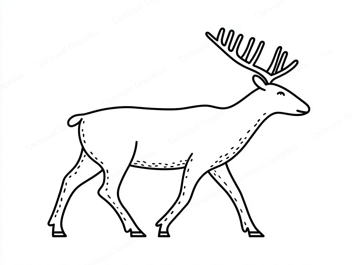 Reindeer Vector Graphic preview