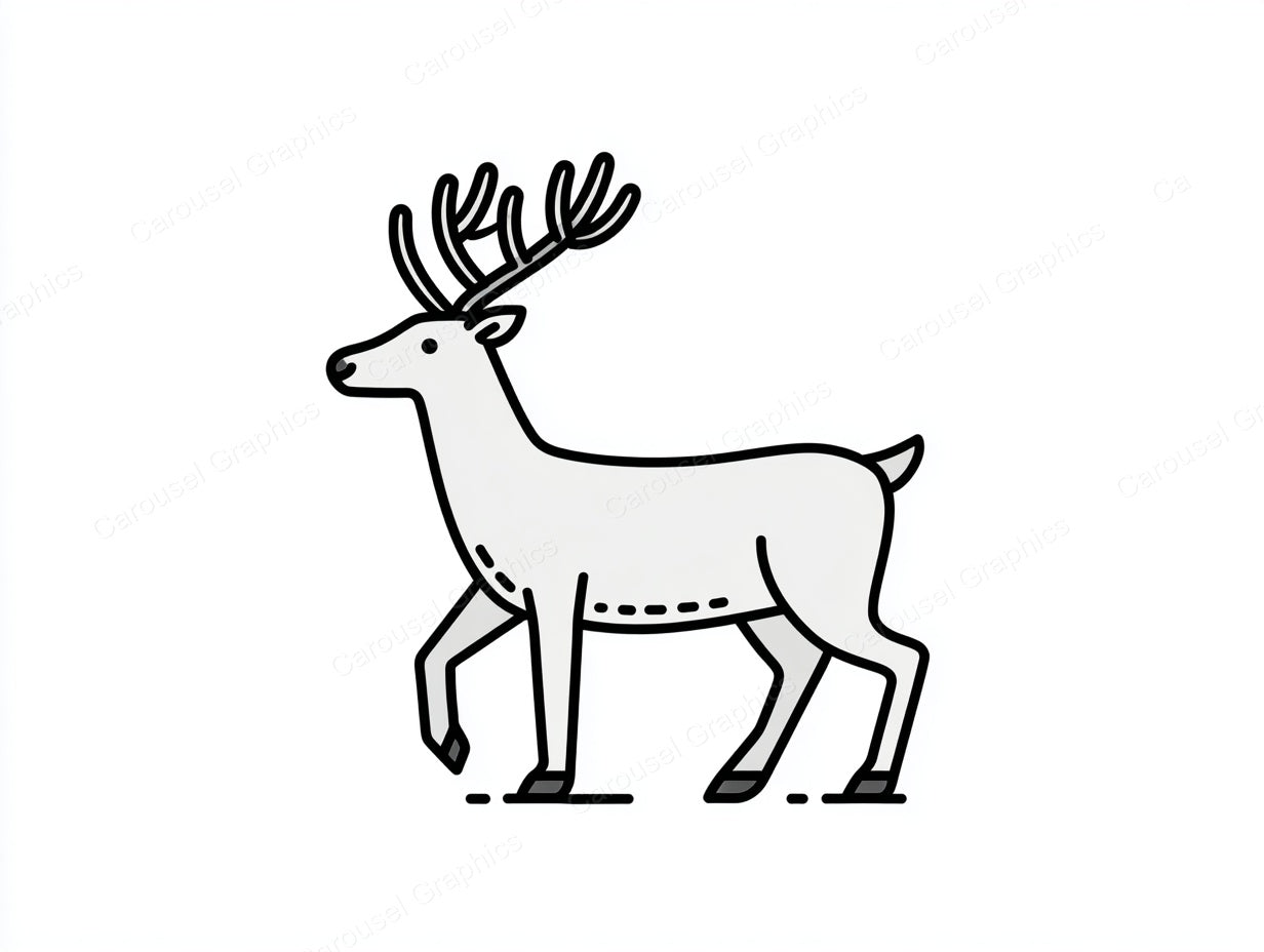 Reindeer Vector Graphic preview