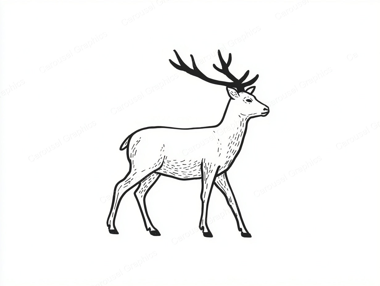 Reindeer Vector Graphic preview