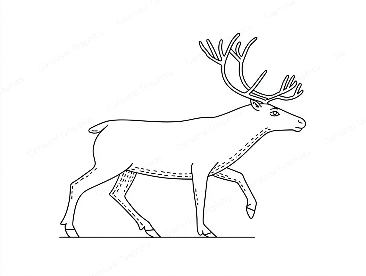 Reindeer Vector Graphic preview