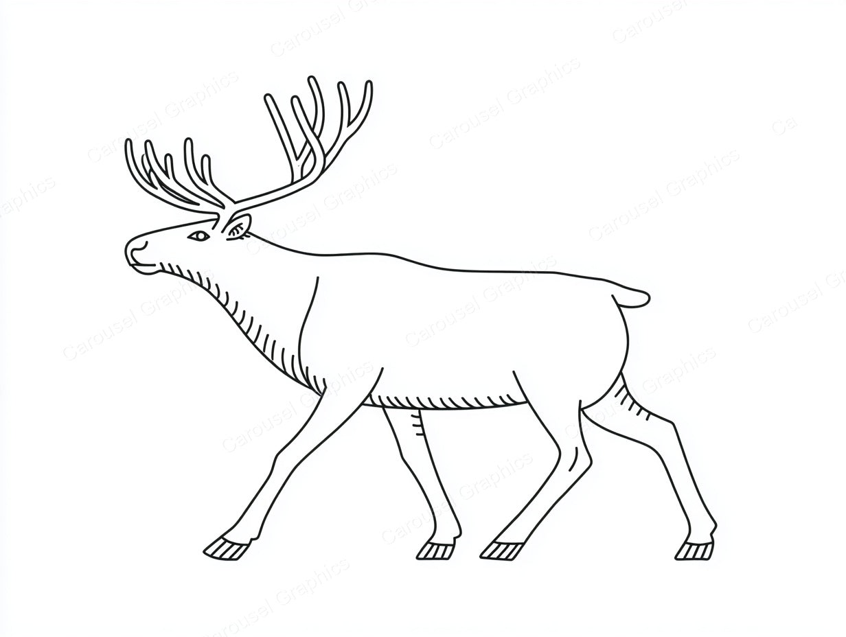 Reindeer Vector Graphic preview