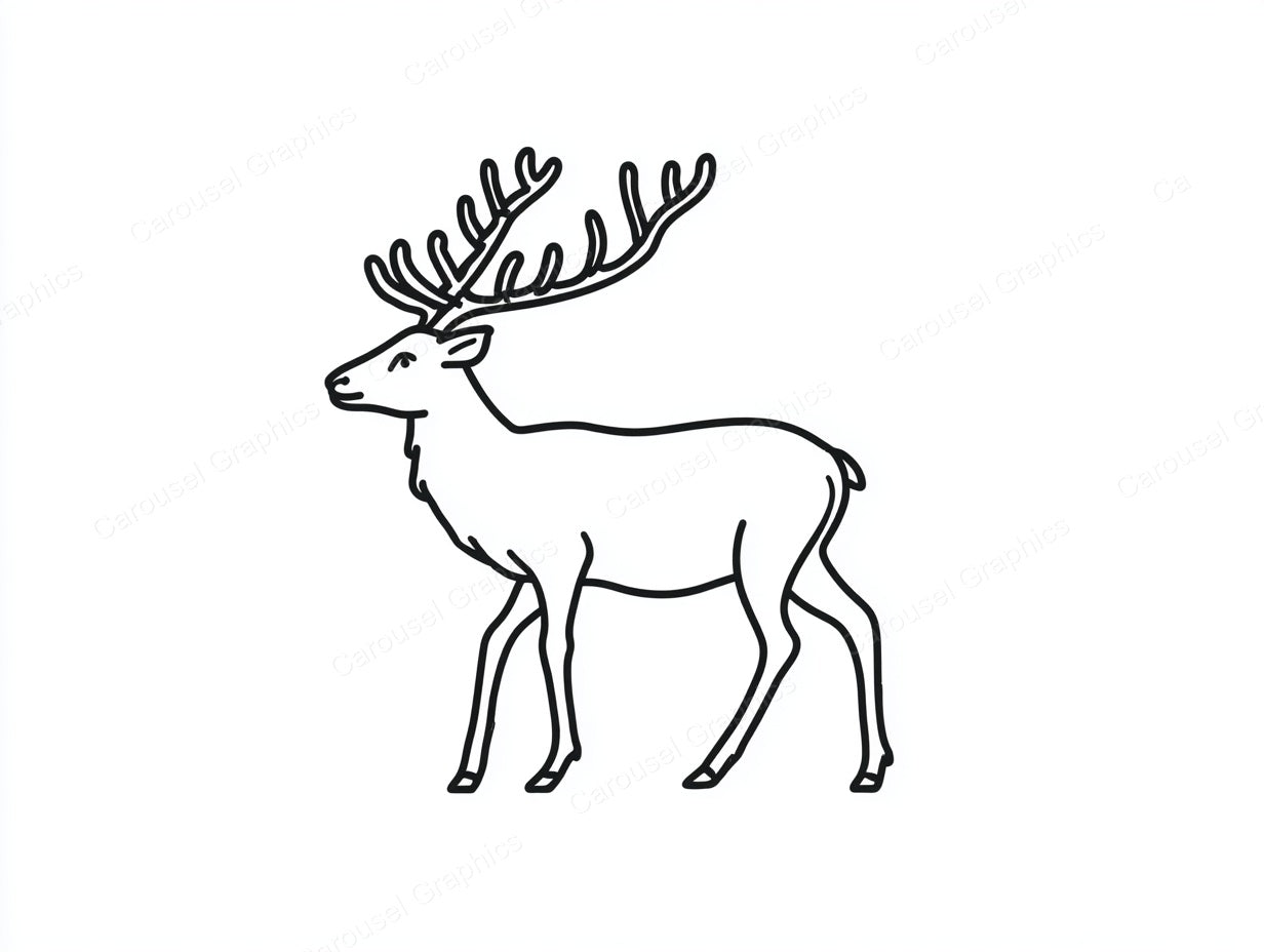 Reindeer Vector Graphic preview