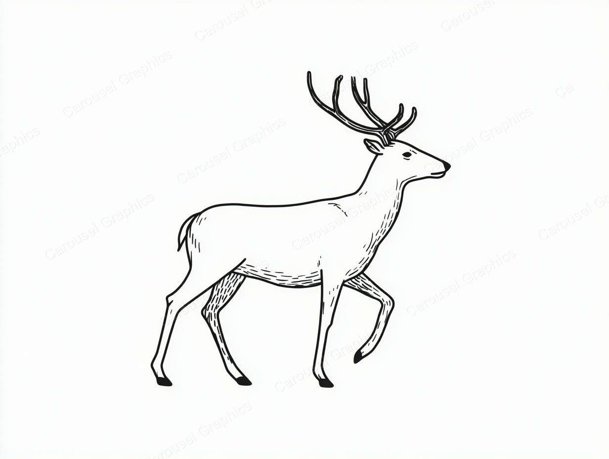 Reindeer Vector Graphic preview