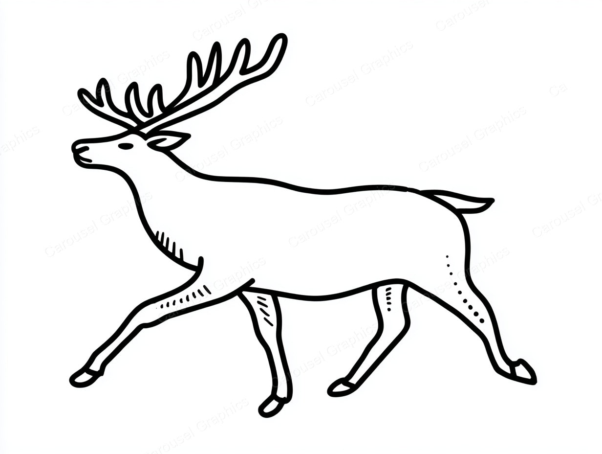 Reindeer Vector Graphic preview