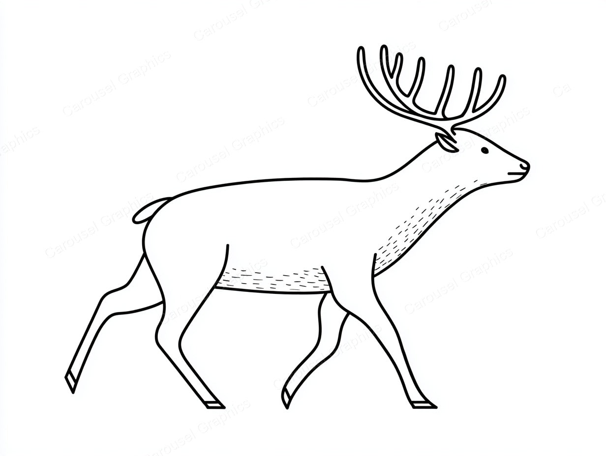 Reindeer Vector Graphic preview