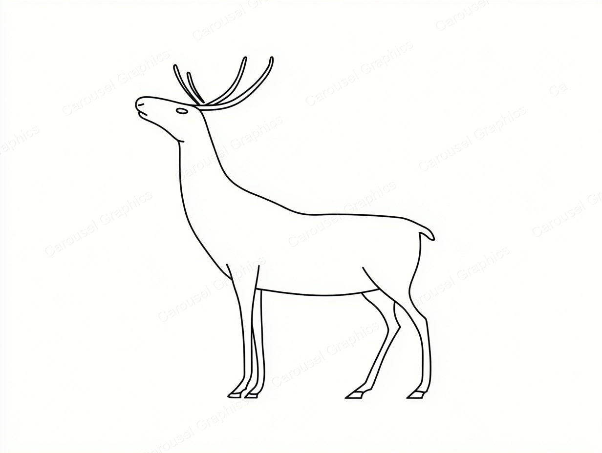 Reindeer Vector Graphic preview