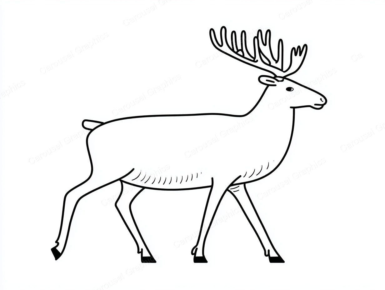 Reindeer Vector Graphic preview