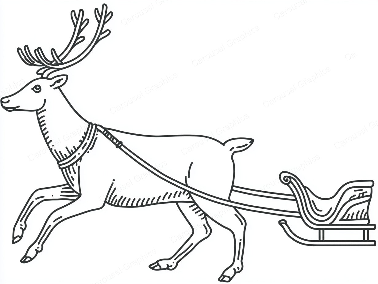 Reindeer Vector Graphic preview