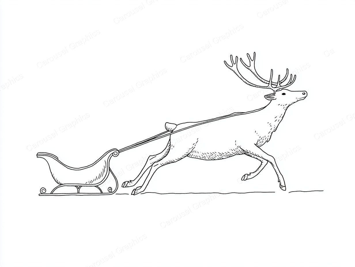 Reindeer Vector Graphic preview