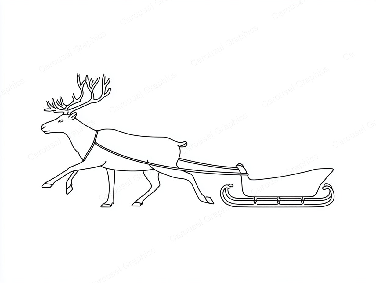 Reindeer Vector Graphic preview