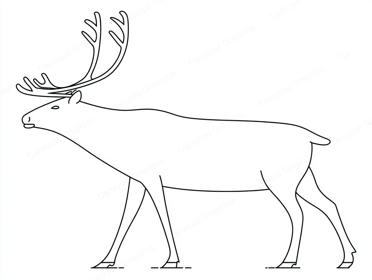 Reindeer Vector Graphic preview