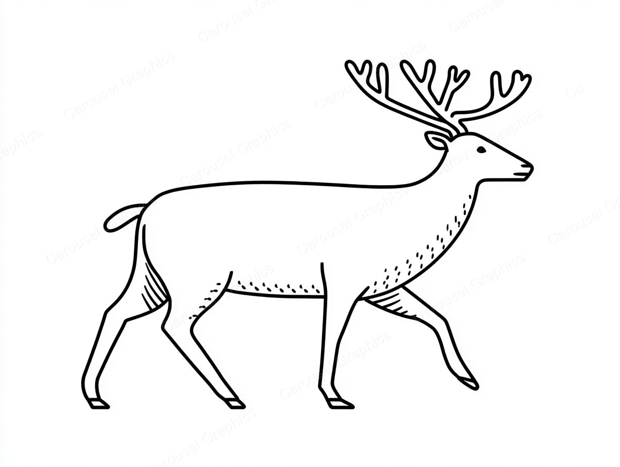 Reindeer Vector Graphic preview