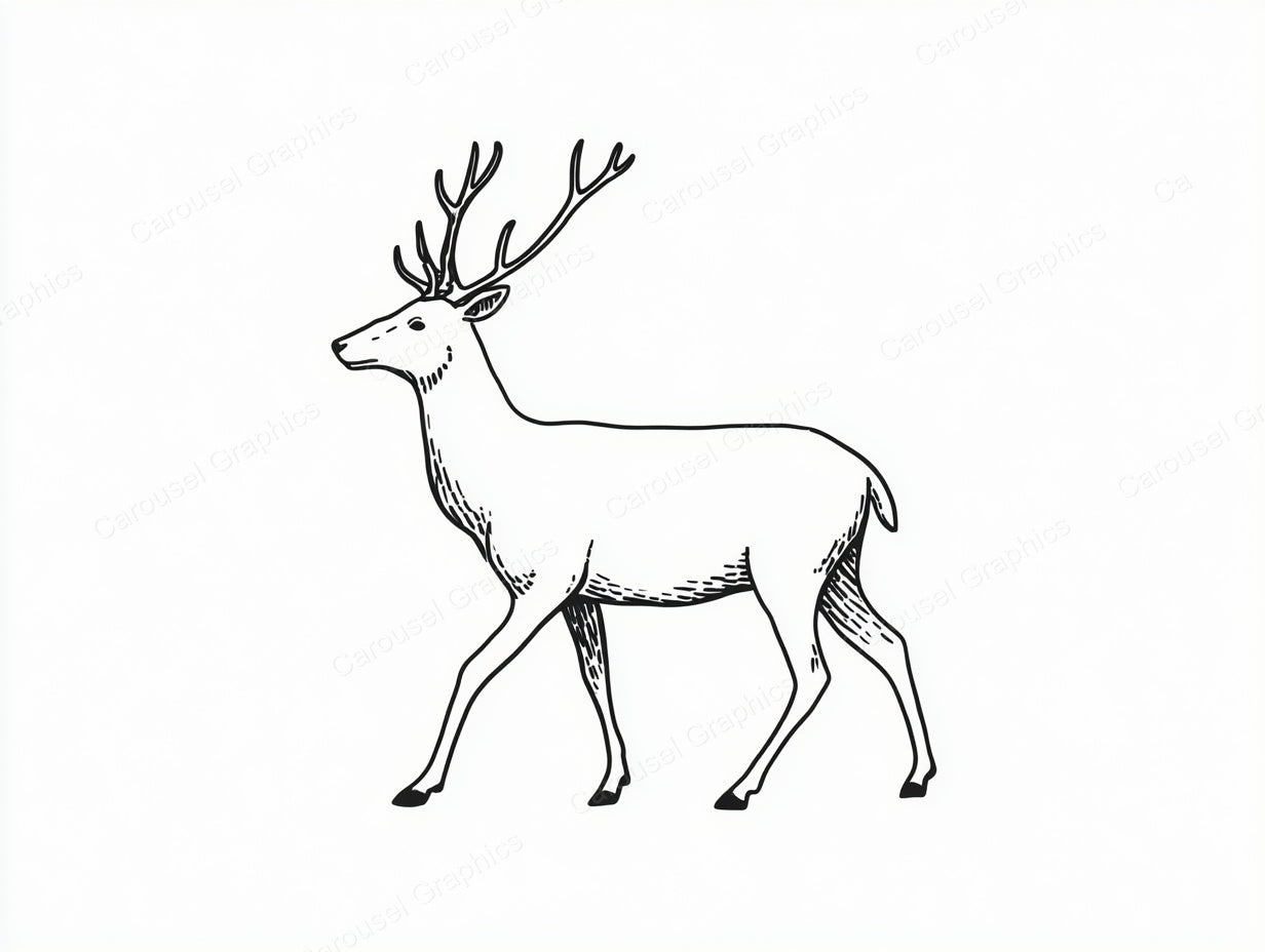 Reindeer Vector Graphic preview