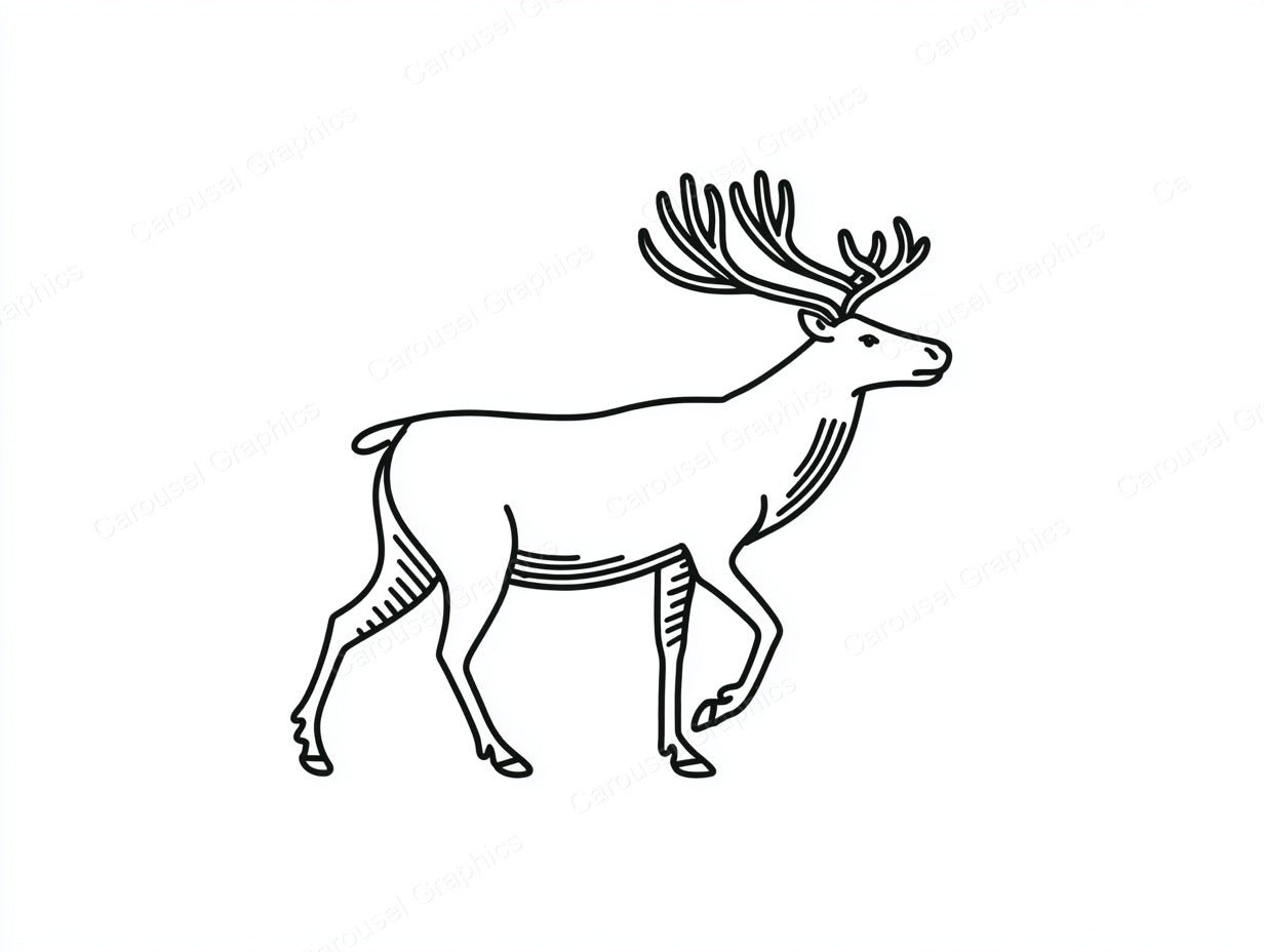 Reindeer Vector Graphic preview