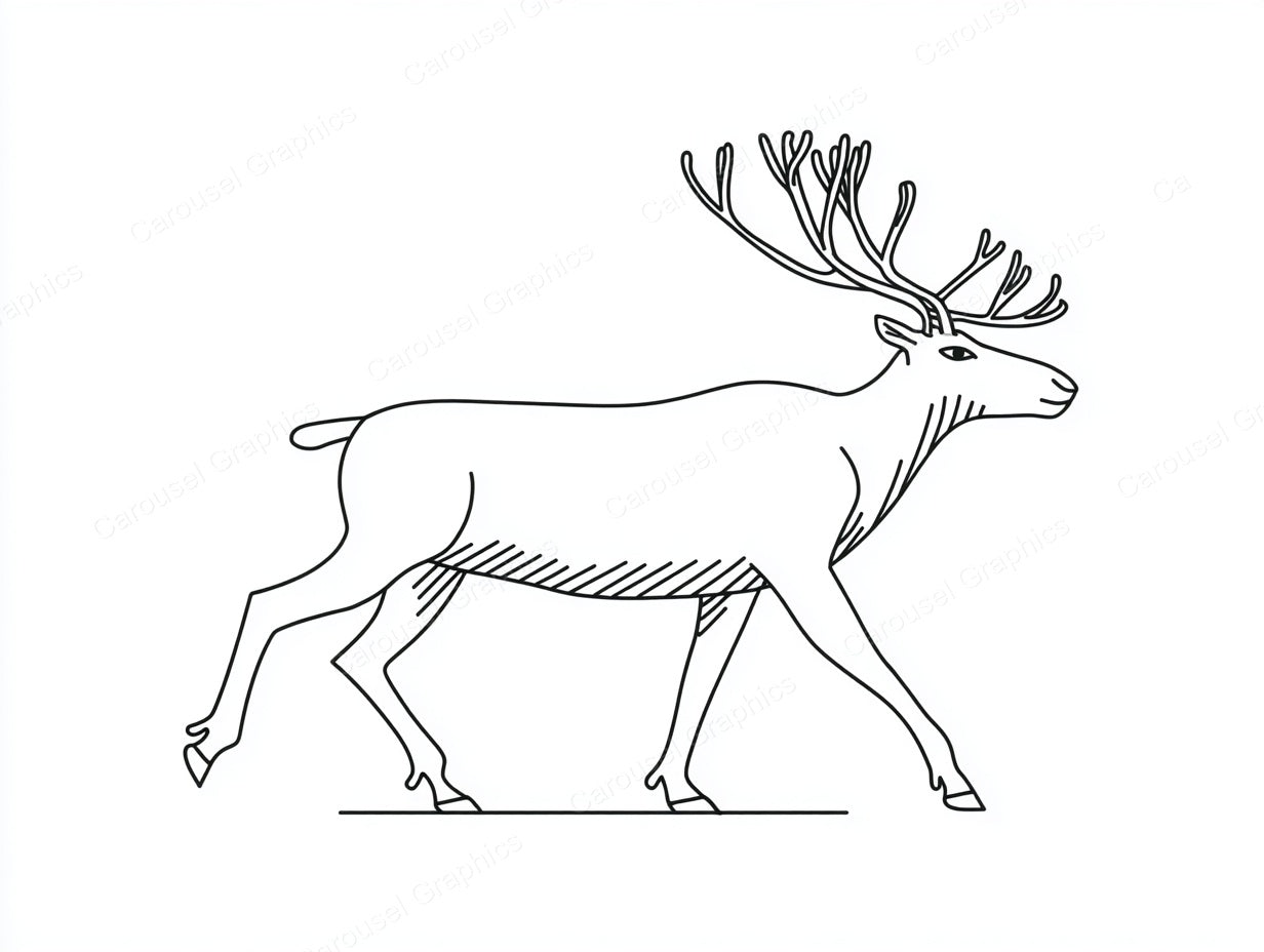 Reindeer Vector Graphic preview