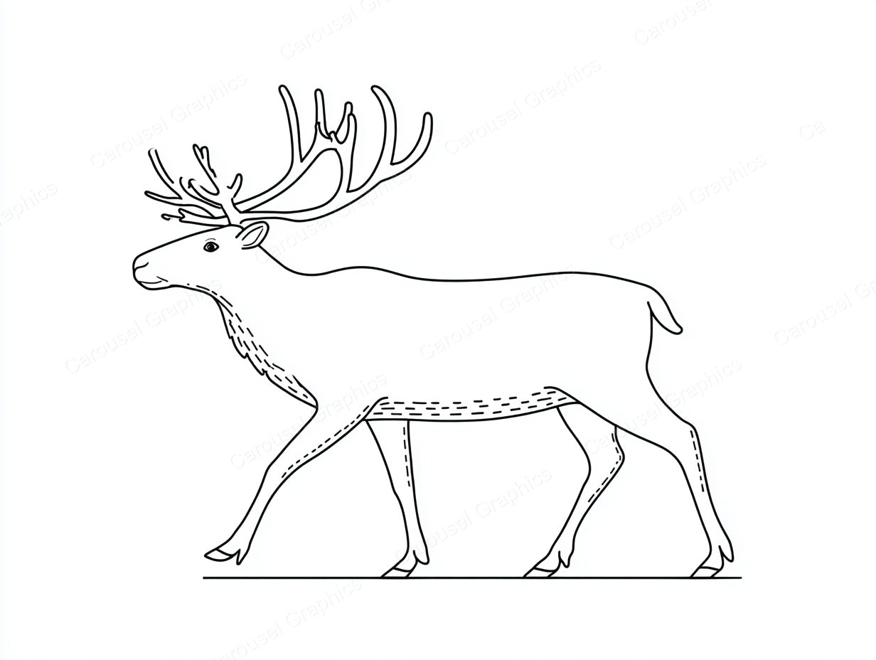 Reindeer Vector Graphic preview
