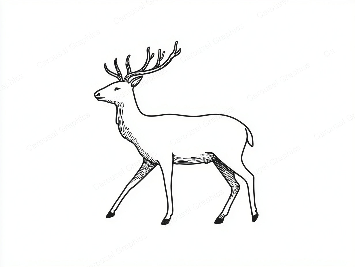 Reindeer Vector Graphic preview