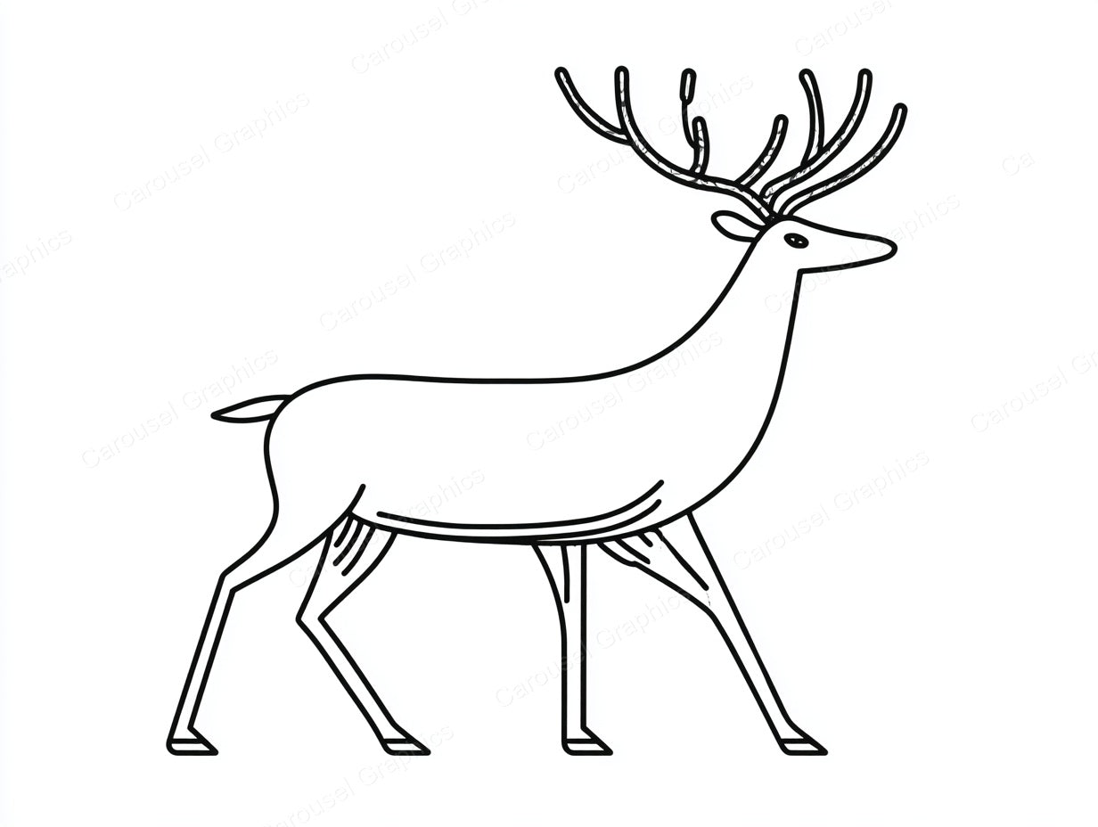 Reindeer Vector Graphic preview