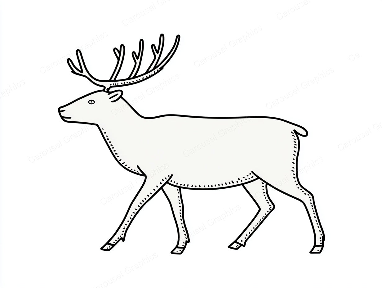 Reindeer Vector Graphic preview