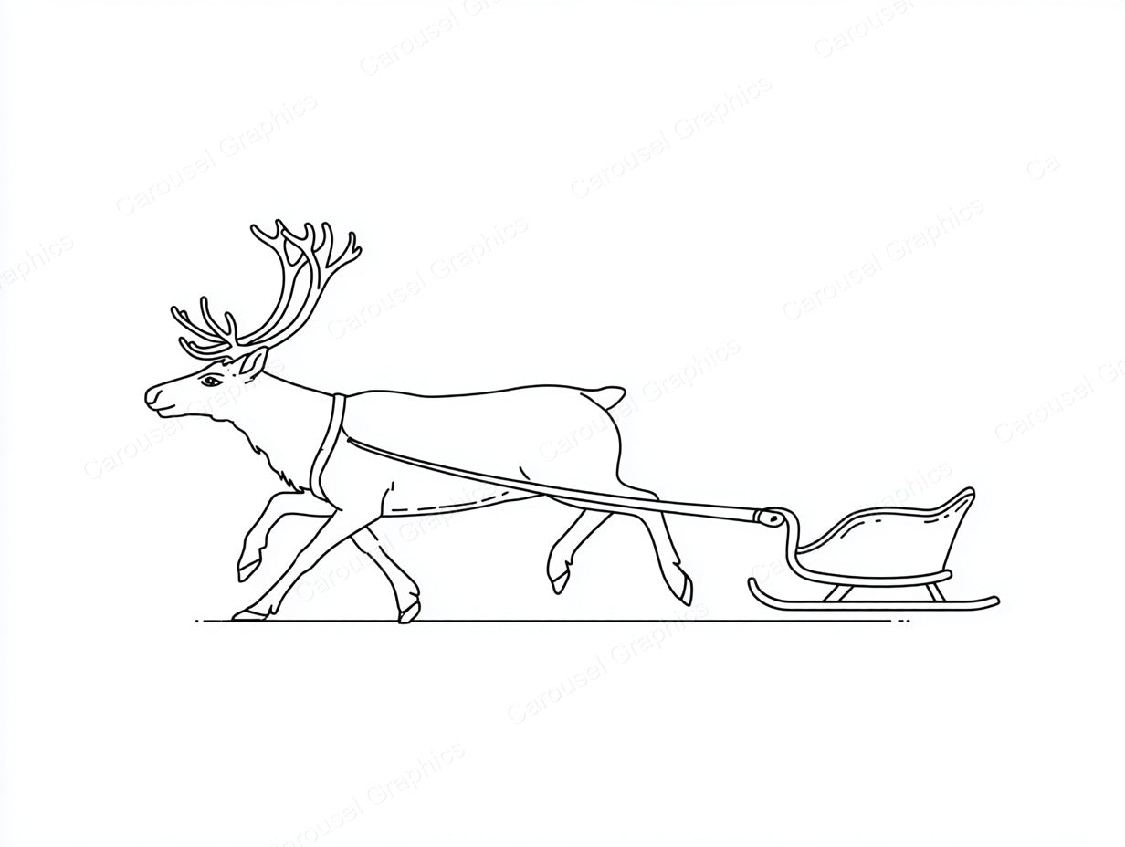 Reindeer Vector Graphic preview