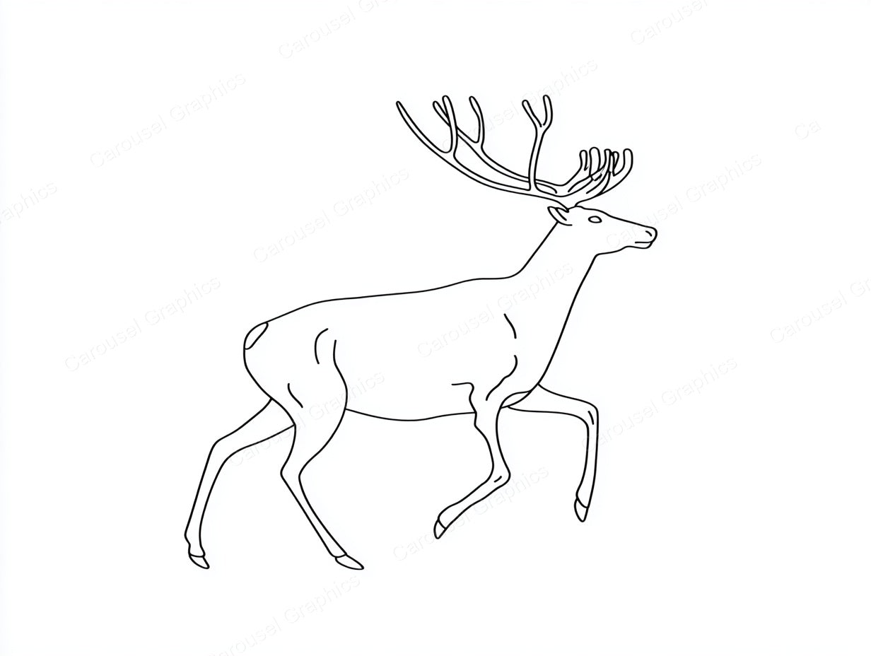 Reindeer Vector Graphic preview