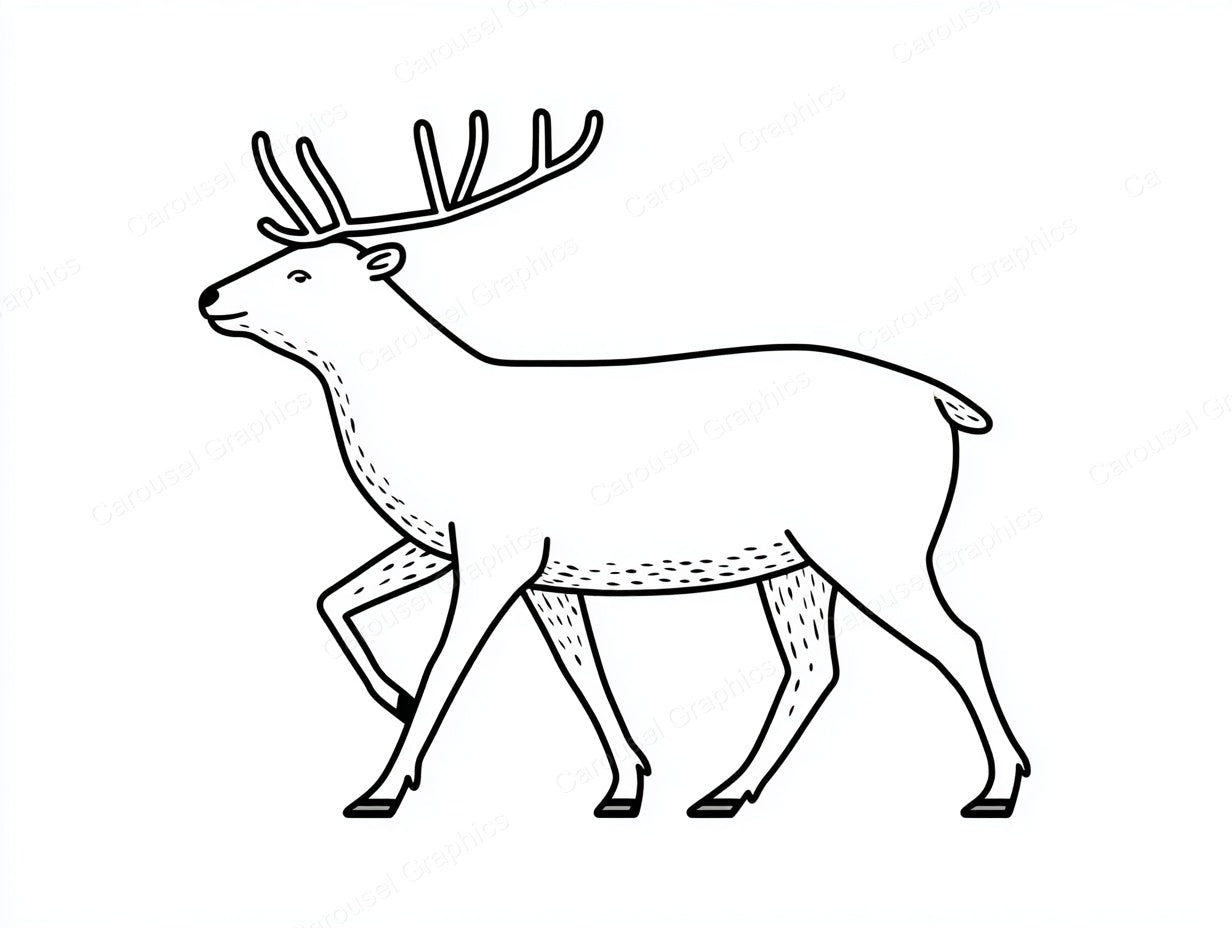 Reindeer Vector Graphic preview