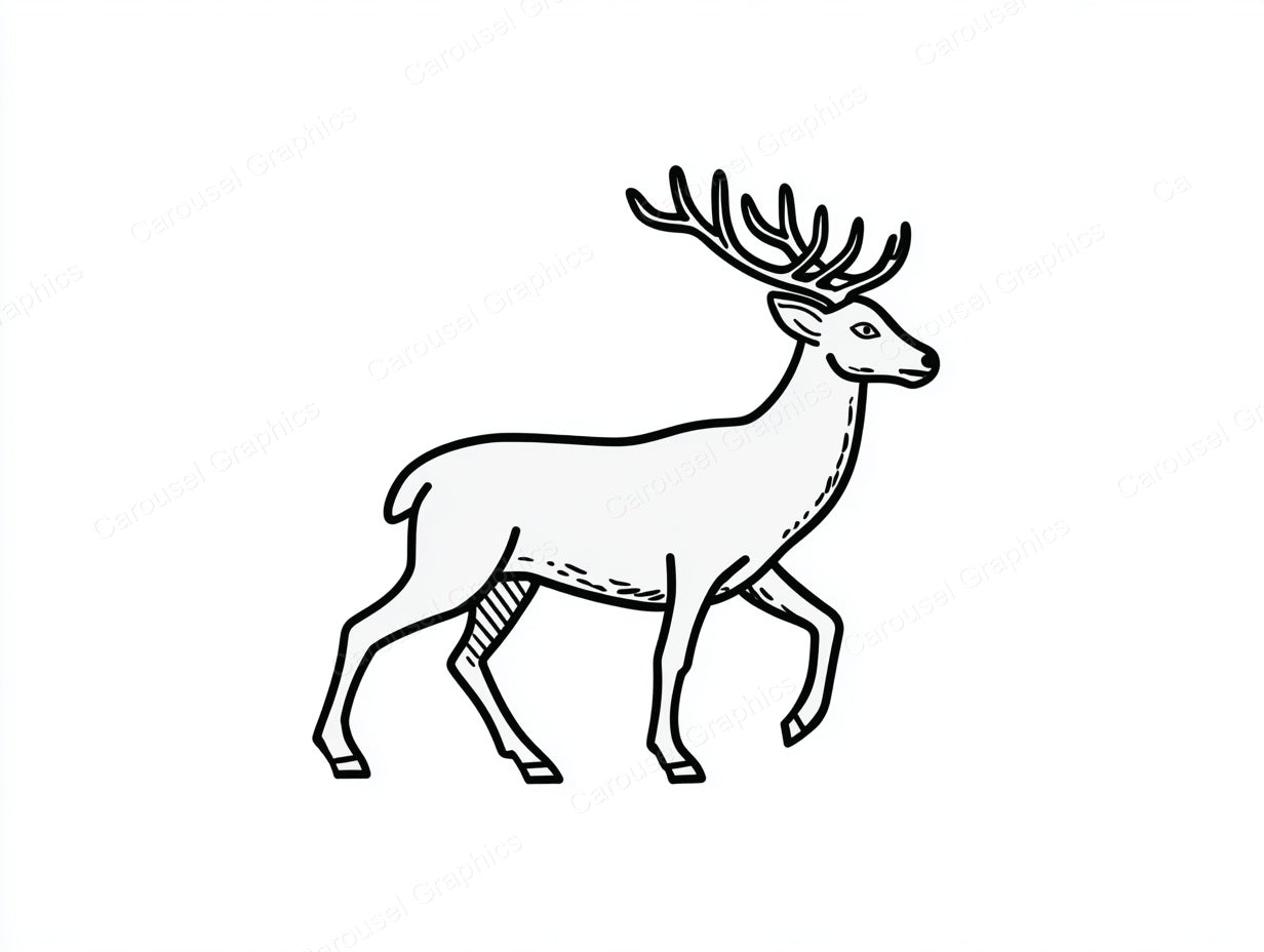 Reindeer Vector Graphic preview